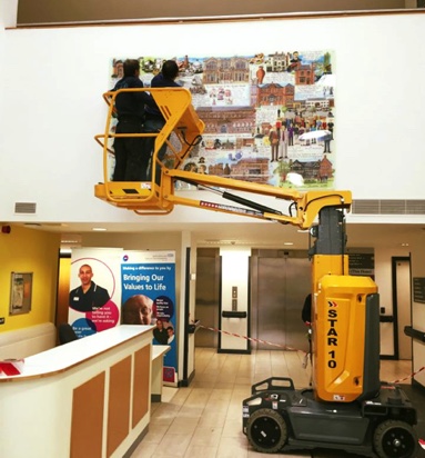 Haywood Hospital Atrium 
Artwork Installation